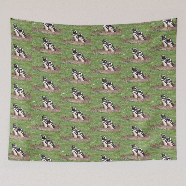 Item preview, Magellanic Penguin Pair in Their Nesting Burrow designed and sold by Carole-Anne.