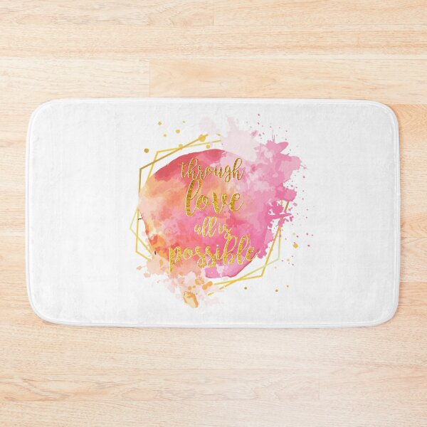 Item preview, through love all is possible pink gold designed and sold by lovely-lyrics.