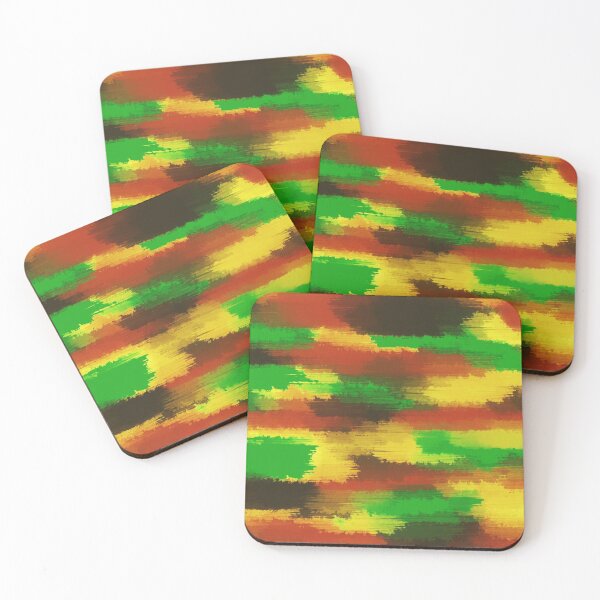 Item preview, green red yellow and brown painting abstract designed and sold by Mrvell.