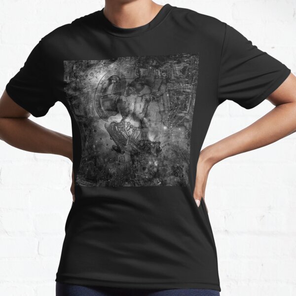 When The Stars Are Right - M78 in Orion (b&w version) Active T-Shirt
