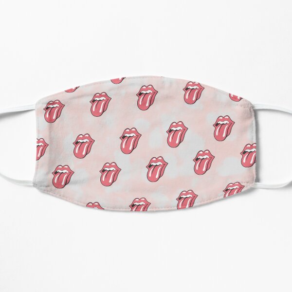 Rock 'n Roll Lips Print Mask