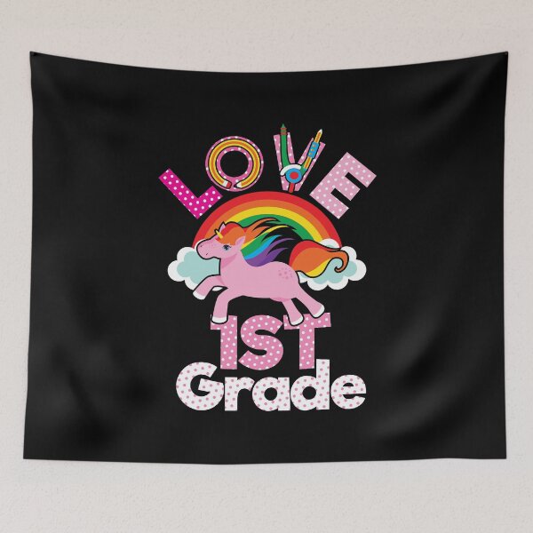 Item preview, Love 1st Grade Unicorn Funny Girls Elementary Student designed and sold by Tee Kaboom!.