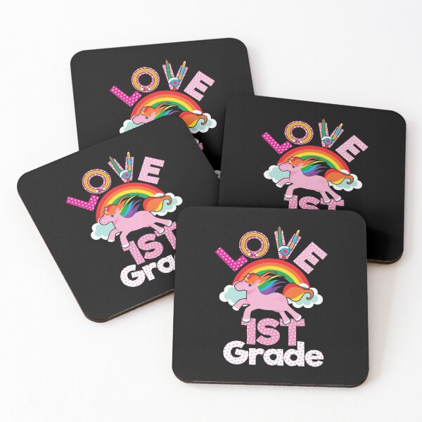 Item preview, Love 1st Grade Unicorn Funny Girls Elementary Student designed and sold by Tee Kaboom!.