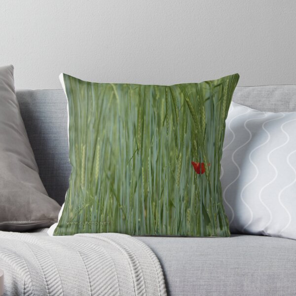 Field with flower, Castle Trauttmansdorff Gardens, Merano/Meran, Italy Throw Pillow