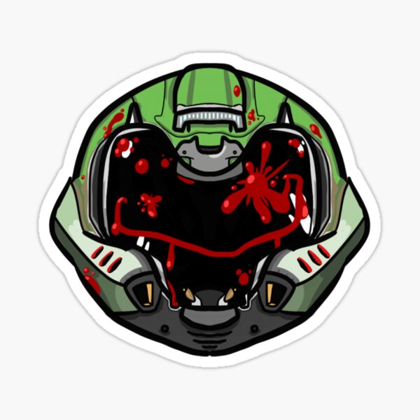 Doom Demons Stickers Redbubble - roblox doomguy decal