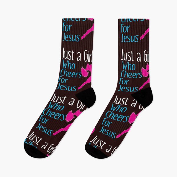 Item preview, Just A Girl Who Cheers for  Jesus Christian Cheerleader Gift designed and sold by LGamble12345.