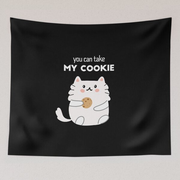 Item preview, YOU CAN TAKE MY COOKIE- CUTE CAT GIVEN YOU A COOKIE designed and sold by Edgy DESIGNS.