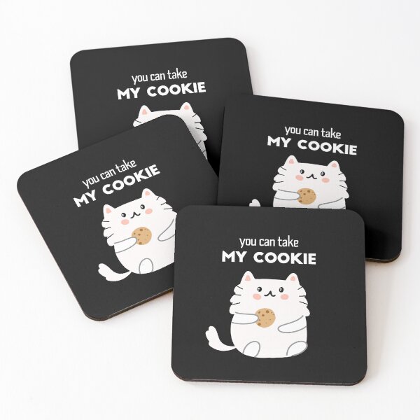 Item preview, YOU CAN TAKE MY COOKIE- CUTE CAT GIVEN YOU A COOKIE designed and sold by Edgy DESIGNS.