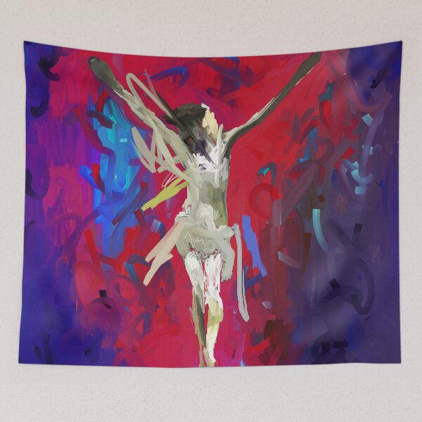 Item preview, Crucifixion of Jesus an abstract art | Abstract art of Jesus Crucifixion | Jesus Christ crucified | abstract art   designed and sold by KARTICK DUTTA.