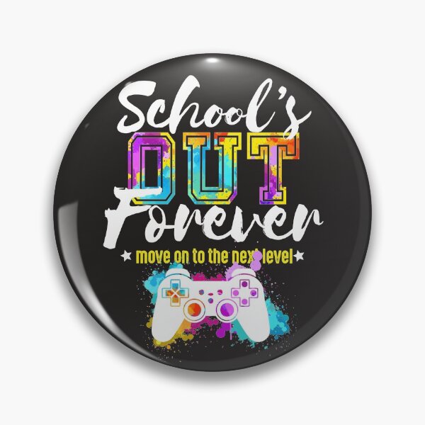Item preview, School's out forever gamer graduation gift Move on to the next level funny college  designed and sold by alenaz.