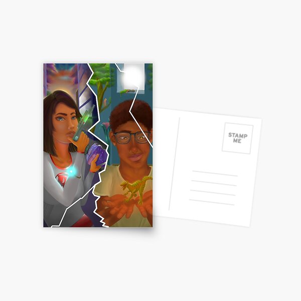 Nova and Adrian from Renegades by Marissa Meyer Postcard