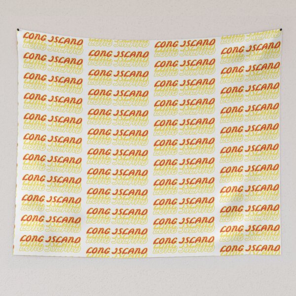 Item preview, Long Island New York Yellow Red Font - Chaminade designed and sold by Hungry Hungry  Buffalo.