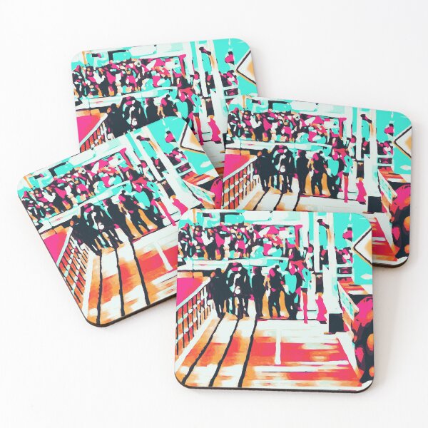 Item preview, group of people walking with the wooden walkway designed and sold by Mrvell.