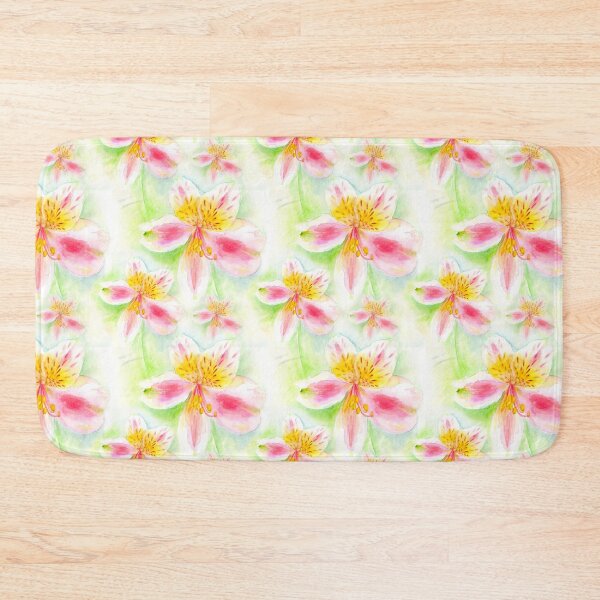 Item preview, Watercolor Peruvian Lily Alstroemeria designed and sold by Sarah Trett.