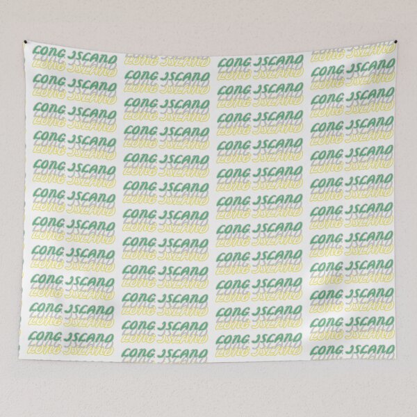 Item preview, Long Island New York Gray Green and Yellow Font designed and sold by Hungry Hungry  Buffalo.