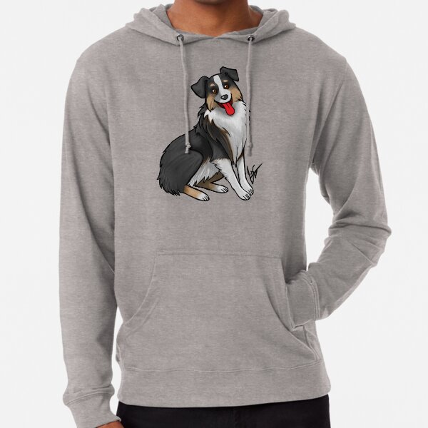 Australian Shepherd - Black Tri-Color Lightweight Hoodie