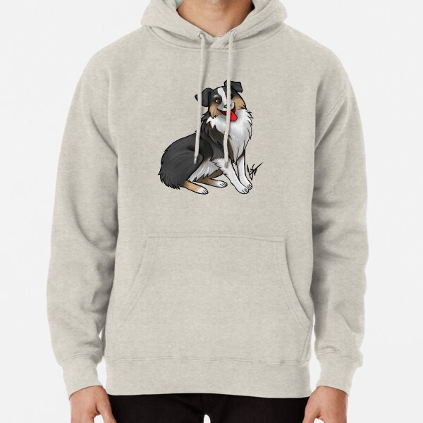 Australian Shepherd - Black Tri-Color Pullover Hoodie