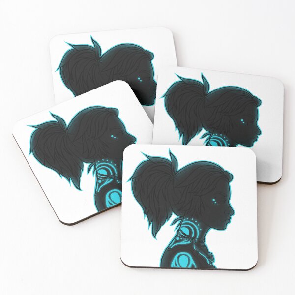 Item preview, Borderlands Amara Black Blue Glowing Cartoon Silhouette designed and sold by JessicaAmber.