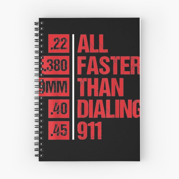 Item preview, All Faster Than Dialing 911 Weapon Bullet Gun Lovers designed and sold by Demetria Canion.