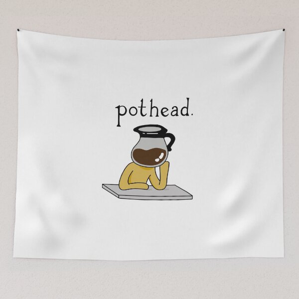 Item preview, pothead - coffee joke - pot head pun designed and sold by cameronbaba.