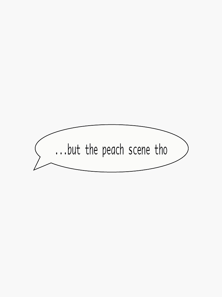"cmbyn peach scene timothee chalamet pink call me" Sticker by hannahcre