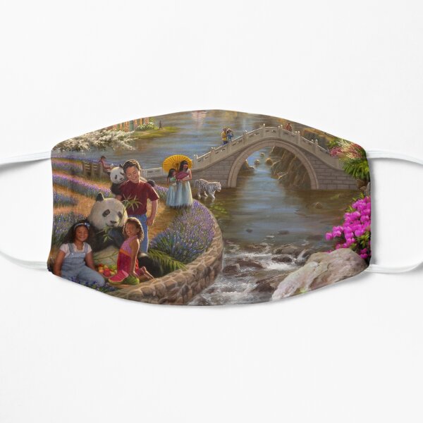 Paradise in a Valley Flat Mask