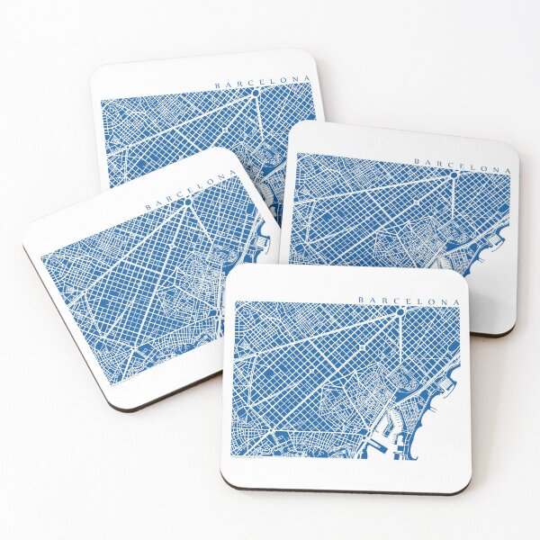Item preview, Barcelona, Spain Map Art designed and sold by CartoCreative.