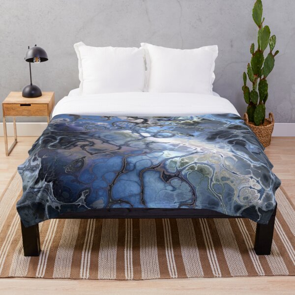 Martian Winter 3 Throw Blanket
