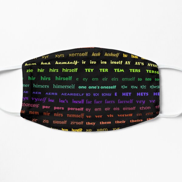 New Pronouns by Hypersphere Flat Mask