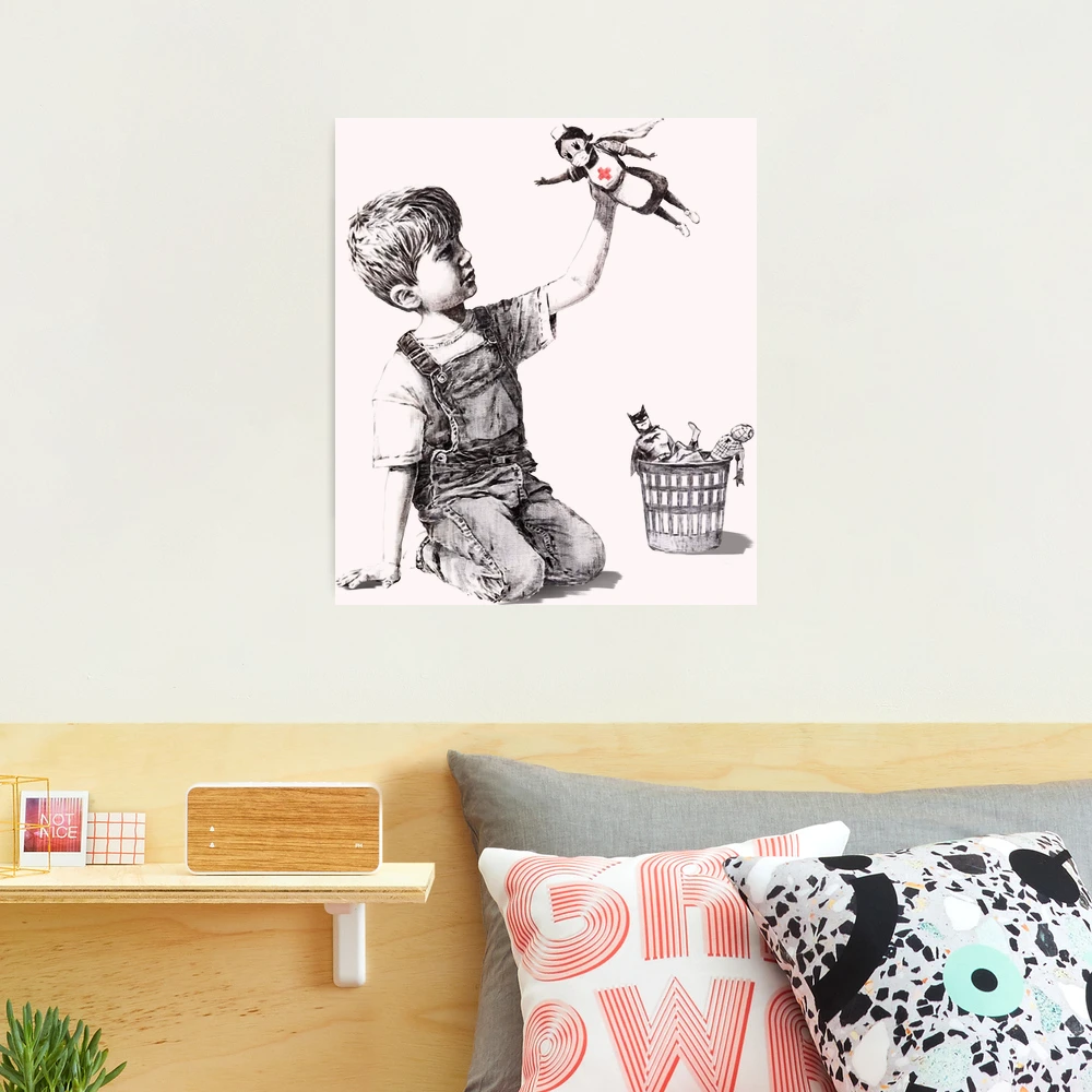 肉筆☆油絵☆700ミリ②『game changer』/Banksy/模写 肉筆☆油絵☆700ミリ②『game changer』/Banksy/模写