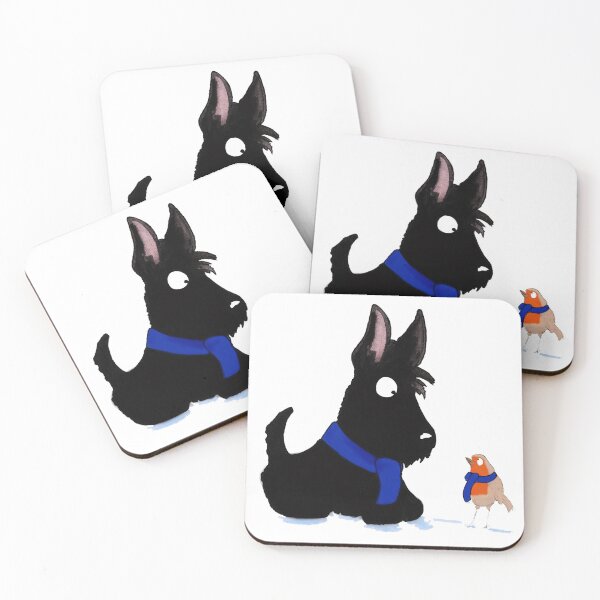 Artikelvorschau, Scottie Dog & Robin 'Winter Scarfes' entworfen und verkauft von archyscottie.