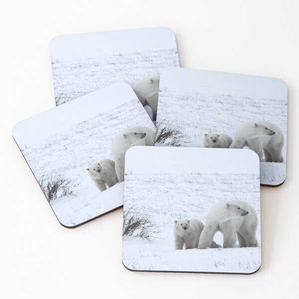 Item preview, Polar Bear Mother & Cub in the Tundra designed and sold by Carole-Anne.
