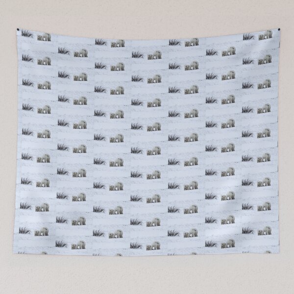 Item preview, Polar Bear Mother & Cub in the Tundra designed and sold by Carole-Anne.