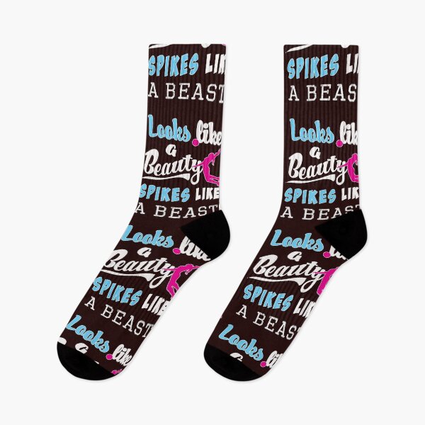 Item preview, Funny Womens Volleyball Gift Design Looks Like a Beauty Spikes Like a Beast designed and sold by LGamble12345.