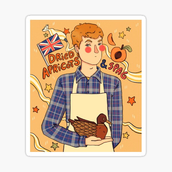Dried Apricots & Spag James Acaster Sticker