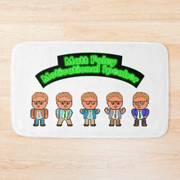 Item preview, Pixel Matt Foley Motivational Speaker Lineup with Neon Sign designed and sold by gkillerb.
