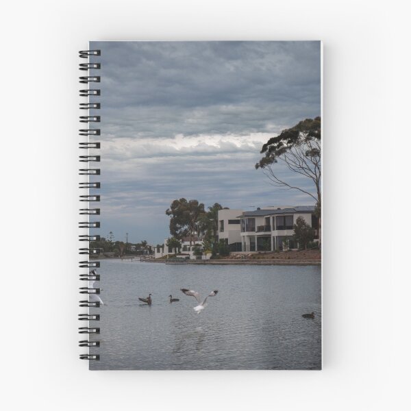 Item preview, White Birds flying at Peaceful Evening on Delfin Island West Lakes designed and sold by jiashu xu.