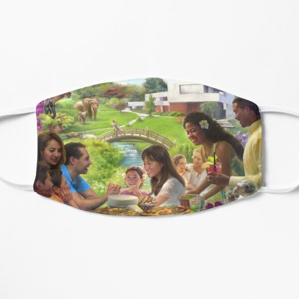 Good Friends and Food Flat Mask