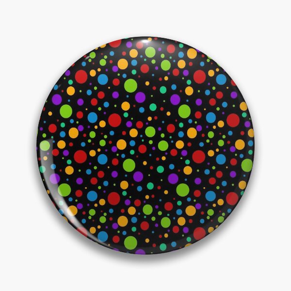 Item preview, Rainbow Polka Dot on Black designed and sold by Jerry Lambert.