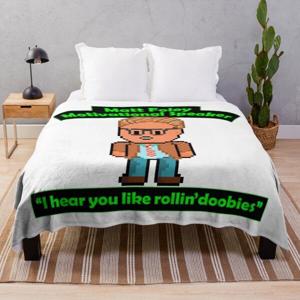 Item preview, Pixel Matt Foley Motivational Quote I Hear You Like Rollin Doobies designed and sold by gkillerb.