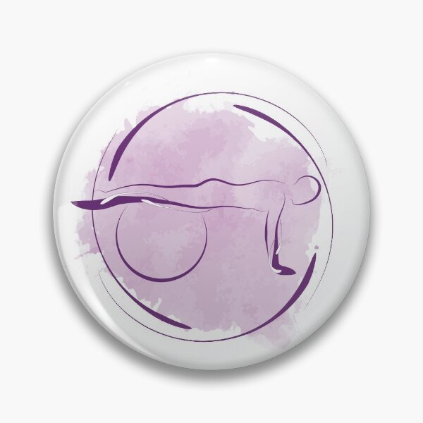 Item preview, Pilates pose with watercolor effect designed and sold by sashica.