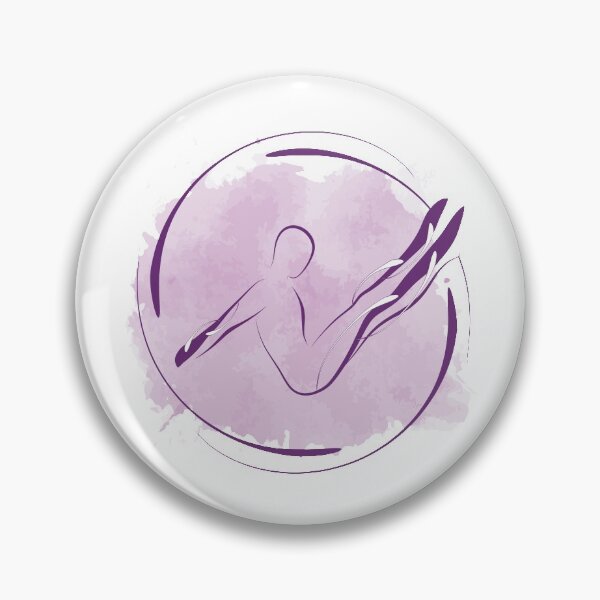 Item preview, Pilates pose with watercolor effect designed and sold by sashica.