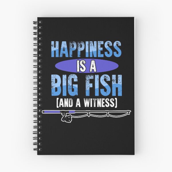 Item preview, Happiness is fishing fish fishing fisherman gift designed and sold by redshirtz.