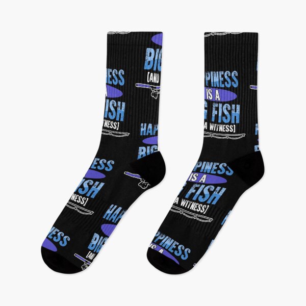 Item preview, Happiness is fishing fish fishing fisherman gift designed and sold by redshirtz.