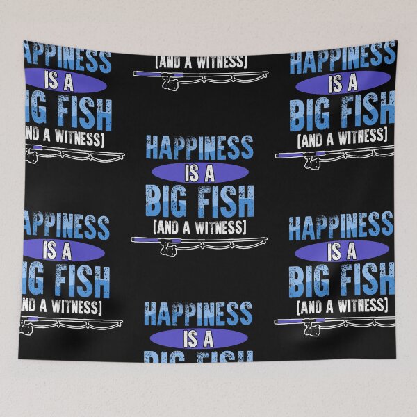 Item preview, Happiness is fishing fish fishing fisherman gift designed and sold by redshirtz.