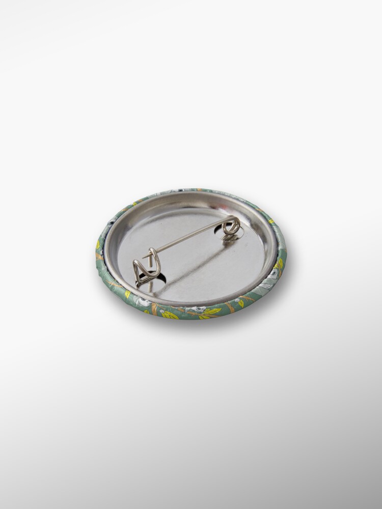Alternate view of Sloth Pattern in Green Pin