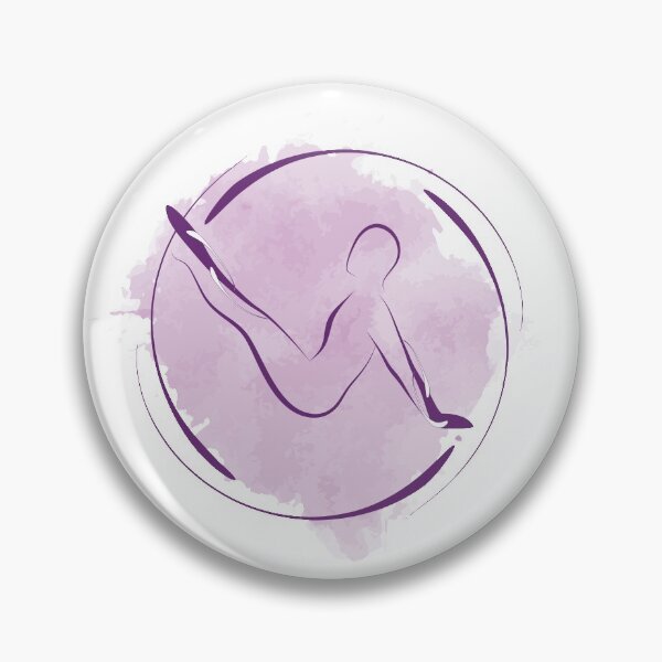 Item preview, Pilates pose with watercolor effect designed and sold by sashica.