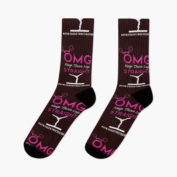 Aperçu de l'œuvre Drôle d'OMG Gardez ces jambes de gymnastique droites Cadeau d'appréciation pour l'entraîneur créée et vendue par LGamble12345.