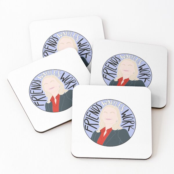 Item preview, leslie Knope “Friends waffles work” quote sticker designed and sold by ekop123.