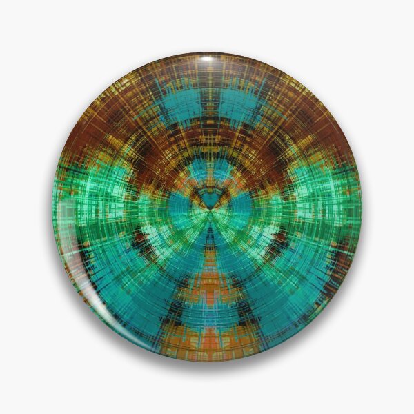 Item preview, green brown orange and blue circle plaid pattern  designed and sold by Mrvell.